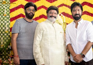 NBK 109 Movie Opening attended by Nandamuri Balakrishna, Suryadevara Naga Vamsi, Bobby Kolli, Chukkapalli Suresh, and Others