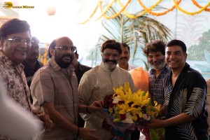 NBK 109 Movie Opening attended by Nandamuri Balakrishna, Suryadevara Naga Vamsi, Bobby Kolli, Chukkapalli Suresh, and Others