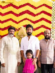 NBK 109 Movie Opening attended by Nandamuri Balakrishna, Suryadevara Naga Vamsi, Bobby Kolli, Chukkapalli Suresh, and Others