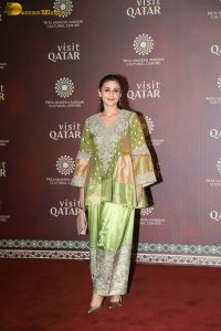Celebration of the partnership between NMACC and Qatar attended by Anil Kapoor, Nargis Fakhri, Dhvani Bhanushali, and others
