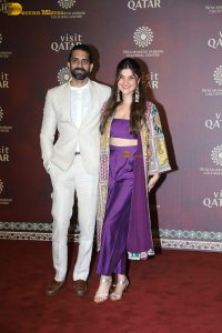 Celebration of the partnership between NMACC and Qatar attended by Anil Kapoor, Nargis Fakhri, Dhvani Bhanushali, and others