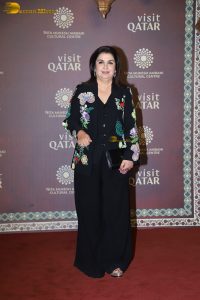Celebration of the partnership between NMACC and Qatar attended by Anil Kapoor, Nargis Fakhri, Dhvani Bhanushali, and others