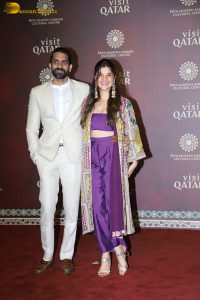 Celebration of the partnership between NMACC and Qatar attended by Anil Kapoor, Nargis Fakhri, Dhvani Bhanushali, and others