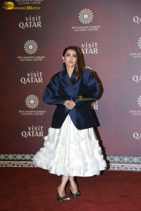 Celebration of the partnership between NMACC and Qatar attended by Anil Kapoor, Nargis Fakhri, Dhvani Bhanushali, and others