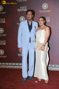 Celebration of the partnership between NMACC and Qatar attended by Anil Kapoor, Nargis Fakhri, Dhvani Bhanushali, and others