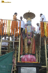 N.T. Rama Rao's family visits NTR Ghat on Jan 18, 2024, to pay respects to the legendary actor and politician