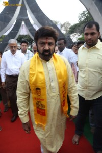 N.T. Rama Rao's family visits NTR Ghat on Jan 18, 2024, to pay respects to the legendary actor and politician