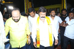Nandamuri Balakrishna and Jr NTR visit NTR Ghat on May 28, 2023