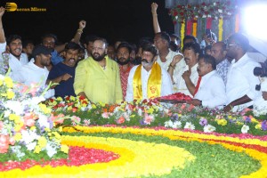 Nandamuri Balakrishna and Jr NTR visit NTR Ghat on May 28, 2023