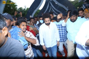 Nandamuri Balakrishna and Jr NTR visit NTR Ghat on May 28, 2023