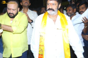 Nandamuri Balakrishna and Jr NTR visit NTR Ghat on May 28, 2023