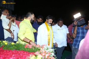 Nandamuri Balakrishna and Jr NTR visit NTR Ghat on May 28, 2023
