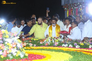 Nandamuri Balakrishna and Jr NTR visit NTR Ghat on May 28, 2023