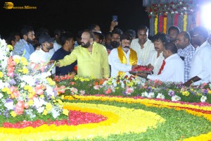 Nandamuri Balakrishna and Jr NTR visit NTR Ghat on May 28, 2023