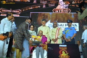 NTR Centenary Celebrations attended by Chandrababu Naidu, Nandamuri Balakrishna, Venkatesh Daggubati, Jayasudha, Jayaprada, and others