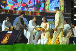 NTR Centenary Celebrations attended by Chandrababu Naidu, Nandamuri Balakrishna, Venkatesh Daggubati, Jayasudha, Jayaprada, and others