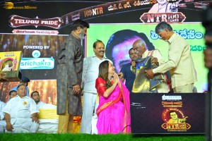 NTR Centenary Celebrations attended by Chandrababu Naidu, Nandamuri Balakrishna, Venkatesh Daggubati, Jayasudha, Jayaprada, and others