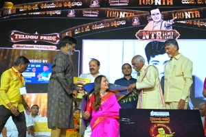 NTR Centenary Celebrations attended by Chandrababu Naidu, Nandamuri Balakrishna, Venkatesh Daggubati, Jayasudha, Jayaprada, and others