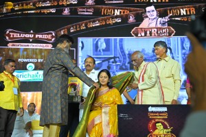 NTR Centenary Celebrations attended by Chandrababu Naidu, Nandamuri Balakrishna, Venkatesh Daggubati, Jayasudha, Jayaprada, and others