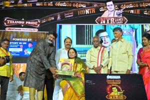 NTR Centenary Celebrations attended by Chandrababu Naidu, Nandamuri Balakrishna, Venkatesh Daggubati, Jayasudha, Jayaprada, and others