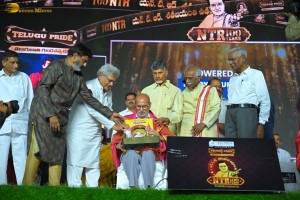 NTR Centenary Celebrations attended by Chandrababu Naidu, Nandamuri Balakrishna, Venkatesh Daggubati, Jayasudha, Jayaprada, and others