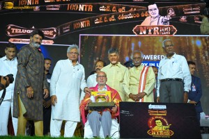 NTR Centenary Celebrations attended by Chandrababu Naidu, Nandamuri Balakrishna, Venkatesh Daggubati, Jayasudha, Jayaprada, and others