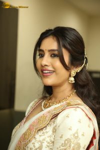 actress nabha natesh pretty in a lehenga choli dress