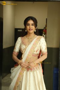 actress nabha natesh pretty in a lehenga choli dress