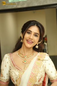 actress nabha natesh pretty in a lehenga choli dress