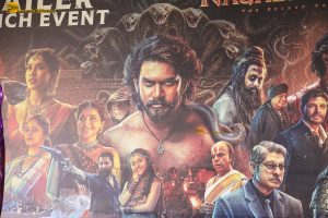 Nagabandham Trailer Launch attended by Virat Karrna, Nabha Natesh, and Iswarya Menon
