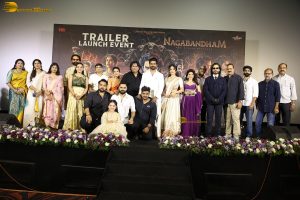Nagabandham Trailer Launch attended by Virat Karrna, Nabha Natesh, and Iswarya Menon