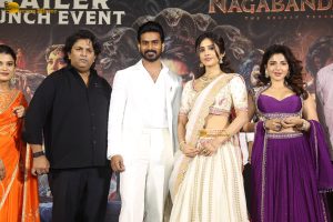 Nagabandham Trailer Launch attended by Virat Karrna, Nabha Natesh, and Iswarya Menon