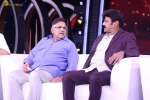 Unstoppable Season 4 Launch Press Meet attended by Nandamuri Balakrishna, Tejaswini, and Allu Aravind
