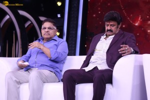 Unstoppable Season 4 Launch Press Meet attended by Nandamuri Balakrishna, Tejaswini, and Allu Aravind