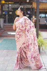 Actress Nandita Swetha poses for photoshoot in a saree