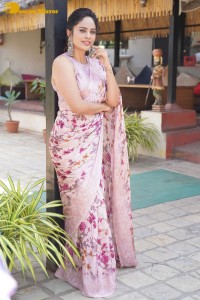 Actress Nandita Swetha poses for photoshoot in a saree