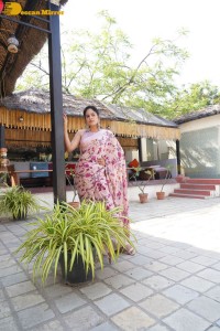 Actress Nandita Swetha poses for photoshoot in a saree