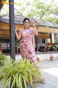 Actress Nandita Swetha poses for photoshoot in a saree