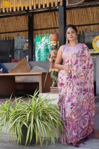 Actress Nandita Swetha poses for photoshoot in a saree