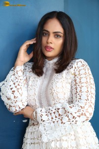 actress nandita swetha sexy photoshoot in a white dress