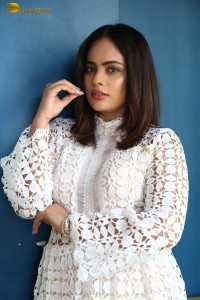 actress nandita swetha sexy photoshoot in a white dress