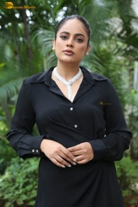 actress nandita swetha hot looks in a black dress