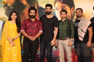 Narakasura Trailer Launch attended by Rakshit Atluri, Sangeerthana Vipin, and Naga Shaurya