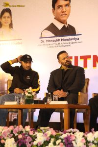 National Fitness and Wellness Conclave 2025 attended by Harbhajan Singh, Saiyami Kher, Saina Nehwal, and Rohit Shetty
