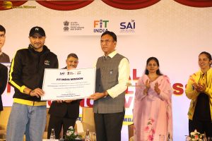 National Fitness and Wellness Conclave 2025 attended by Harbhajan Singh, Saiyami Kher, Saina Nehwal, and Rohit Shetty