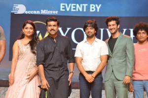 Natyam movie Pre-Release Event attended by Actress Sandhya Raju and Guest Ram Charan Teja