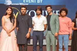 Natyam movie Pre-Release Event attended by Actress Sandhya Raju and Guest Ram Charan Teja