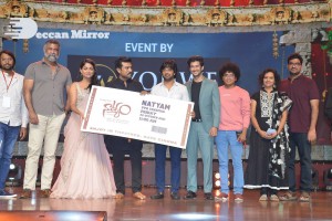 Natyam movie Pre-Release Event attended by Actress Sandhya Raju and Guest Ram Charan Teja