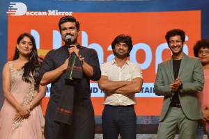 Natyam movie Pre-Release Event attended by Actress Sandhya Raju and Guest Ram Charan Teja