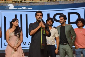 Natyam movie Pre-Release Event attended by Actress Sandhya Raju and Guest Ram Charan Teja